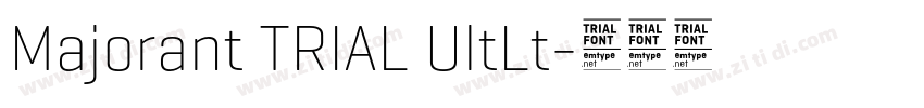 Majorant TRIAL UltLt字体转换